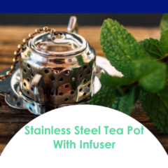 Stainless Steel Tea Pot with Infuser