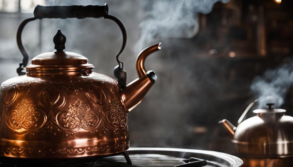 handmade copper kettle
